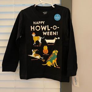 Carters 4T black long sleeve Halloween shirt BnWT